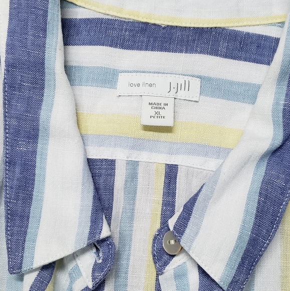 J. Jill Love Linen Shirt - Picture 3 of 8